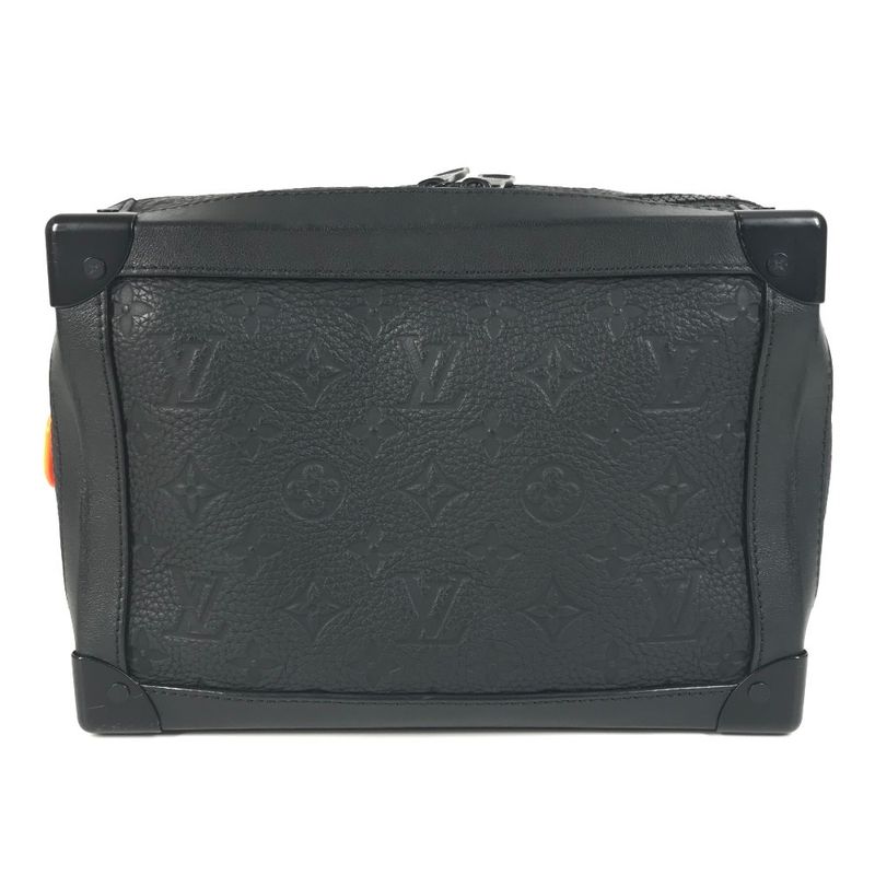 Louis Vuitton Shoulder Bag Soft Trunk M53288 Taurillon Leather Noir Black