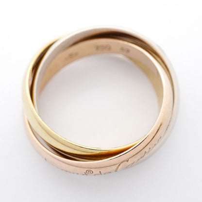 Cartier Ring Trinity 18K Yellow Gold Yellow Gold 18K White Gold White Togo Old