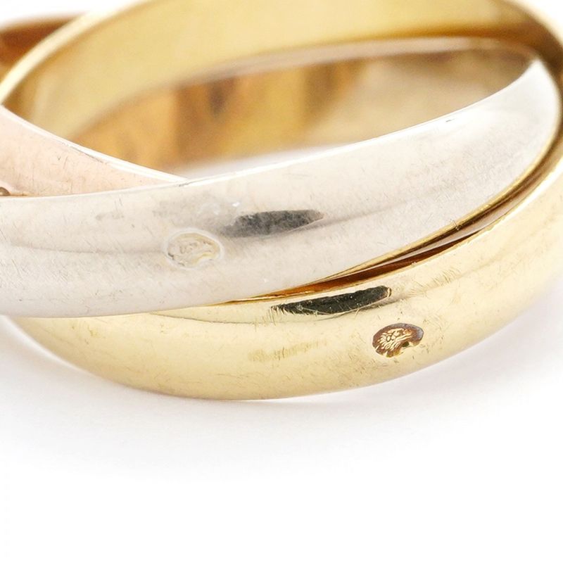 Cartier Ring Trinity 18K Yellow Gold Yellow Gold 18K White Gold White Togo Old