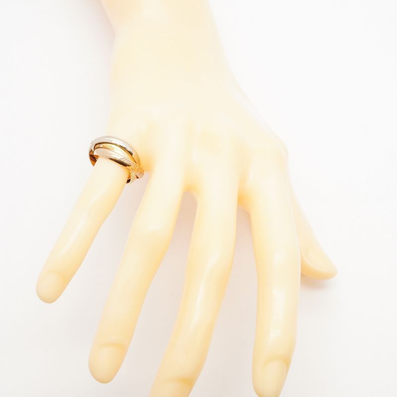 Cartier Ring Trinity 18K Yellow Gold Yellow Gold 18K White Gold White Togo Old