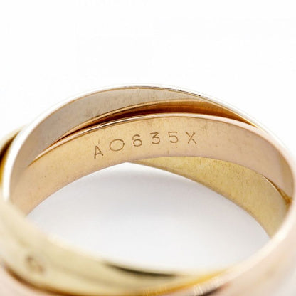 Cartier Ring Trinity 18K Yellow Gold Yellow Gold 18K White Gold White Togo Old