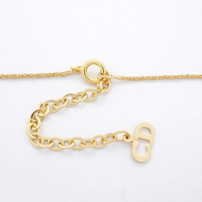 Christian Dior Necklace GP Plated Faux Pearl Rhinestone Gold Ladies