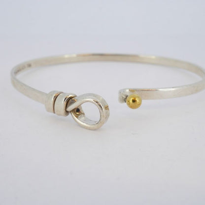 Tiffany & Co Bangle Hook And Eye 18K Yellow Gold Yellow Gold Silver 925 Women