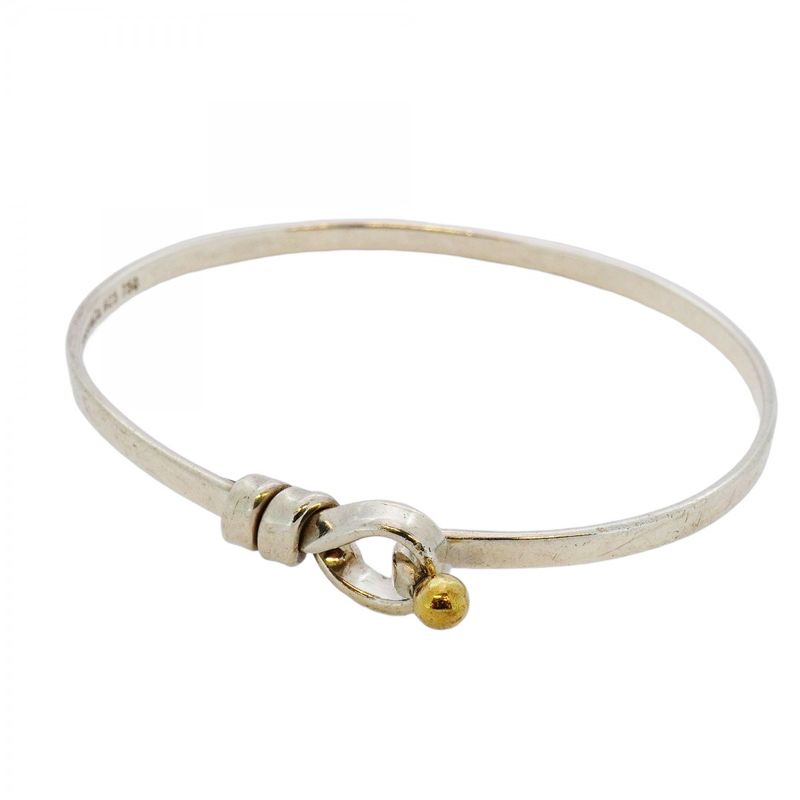 Tiffany & Co Bangle Hook And Eye 18K Yellow Gold Yellow Gold Silver 925 Women