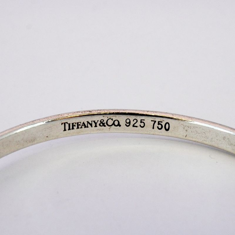 Tiffany & Co Bangle Hook And Eye 18K Yellow Gold Yellow Gold Silver 925 Women