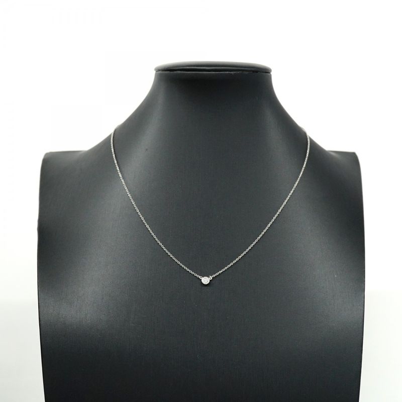 Tiffany & Co Necklace By-the-yard 1PD Pt950 Platinum Diamond Ladies