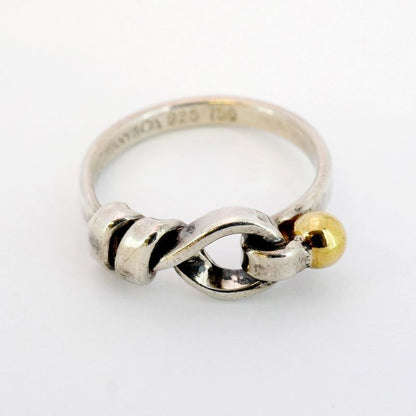 Tiffany & Co Ring Hook And Eye 18K Yellow Gold Yellow Gold Silver 925 Size 10