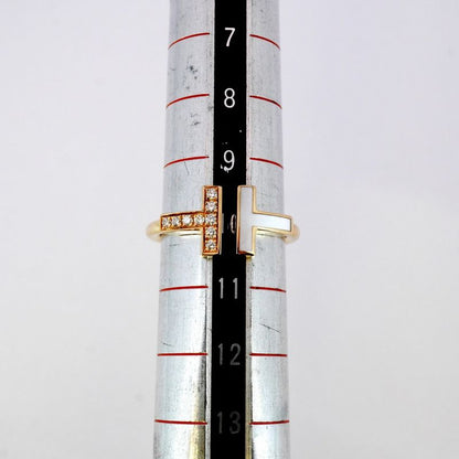 Tiffany & Co Ring T-wire 18K Pink Gold Pink Gold Diamond Mother Of Pearl Size