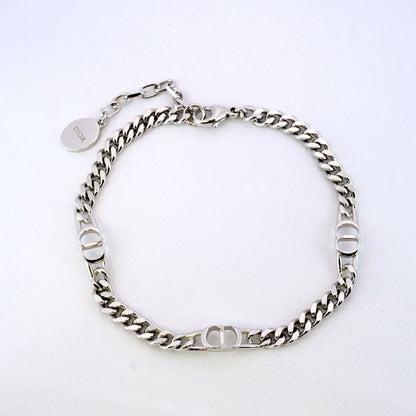 Christian Dior Bracelet CD Logo Silver 925 Ladies