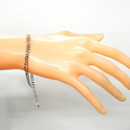 Christian Dior Bracelet CD Logo Silver 925 Ladies