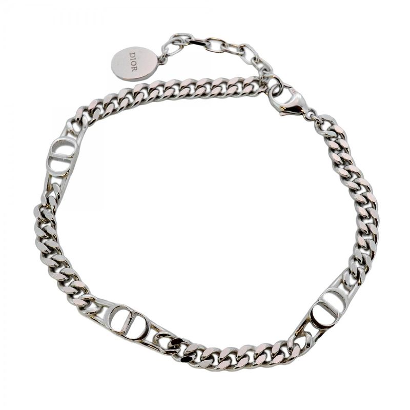 Christian Dior Bracelet CD Logo Silver 925 Ladies