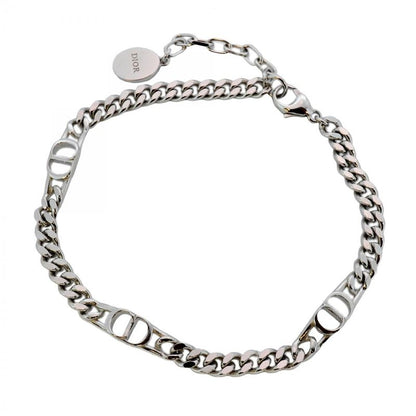 Christian Dior Bracelet CD Logo Silver 925 Ladies