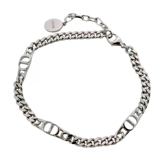 Christian Dior Bracelet CD Logo Silver 925 Ladies