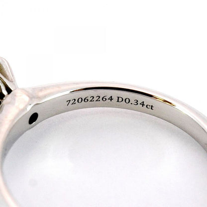 Tiffany & Co Ring Solitaire 1PD Pt950 Platinum Diamond 034ct #8 Ladies