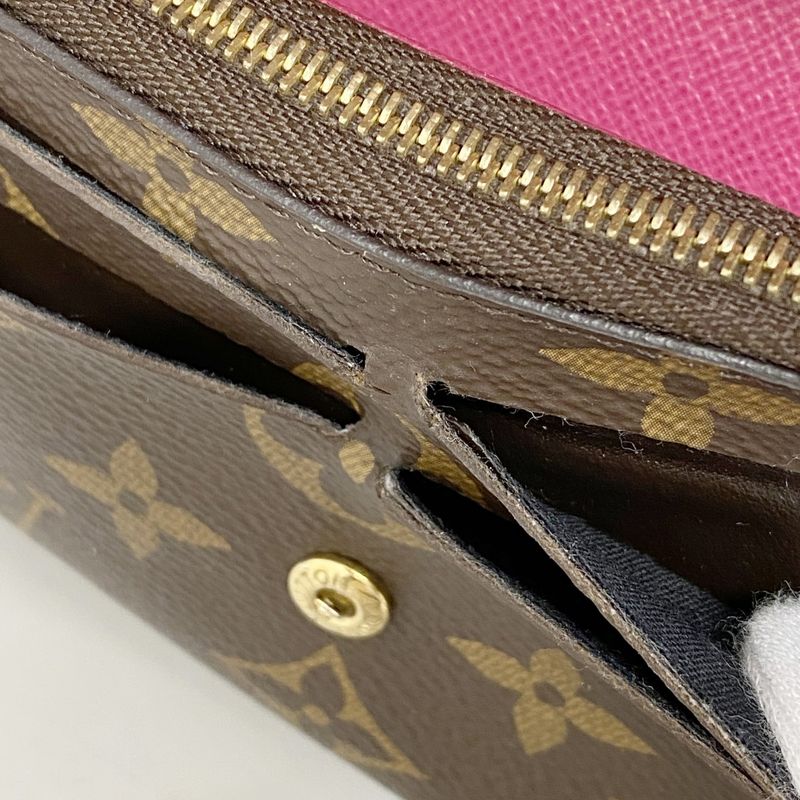 Louis Vuitton Long Wallet Monogram Portefeuille Emily Flower Charm M64202 Brown