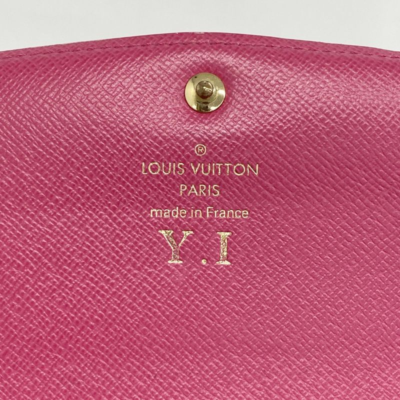 Louis Vuitton Long Wallet Monogram Portefeuille Emily Flower Charm M64202 Brown