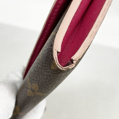 Louis Vuitton Long Wallet Monogram Portefeuille Emily Flower Charm M64202 Brown