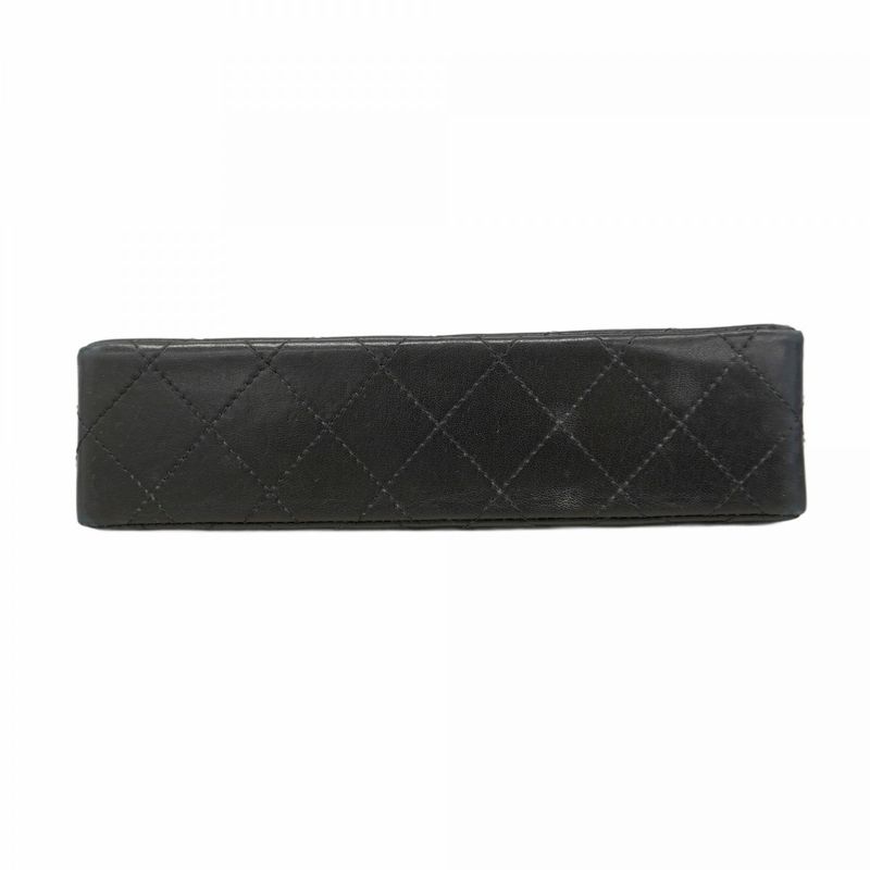 Chanel Shoulder Bag Matelasse / Paris Limited Edition Lambskin Black Gold/silver