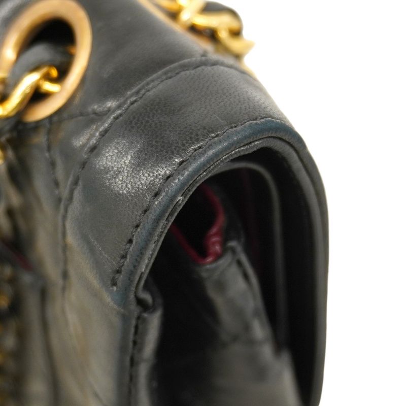 Chanel Shoulder Bag Matelasse / Paris Limited Edition Lambskin Black Gold/silver