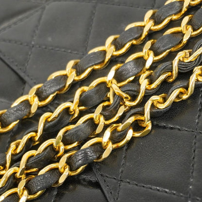 Chanel Shoulder Bag Matelasse / Paris Limited Edition Lambskin Black Gold/silver