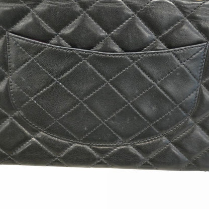 Chanel Shoulder Bag Matelasse / Paris Limited Edition Lambskin Black Gold/silver