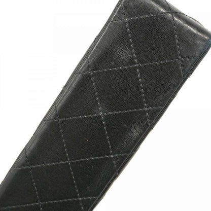 Chanel Shoulder Bag Matelasse / Paris Limited Edition Lambskin Black Gold/silver