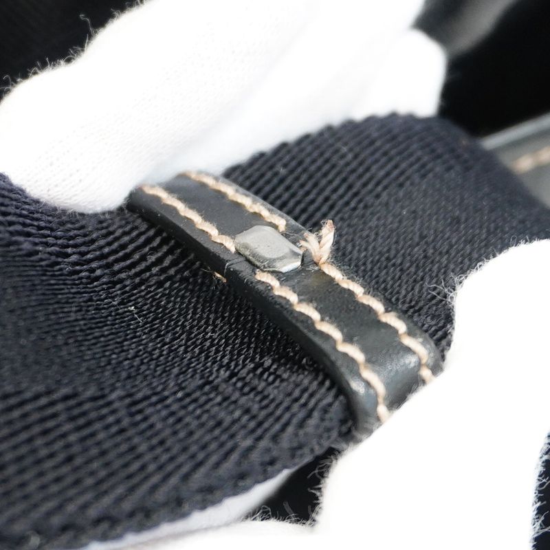 Gucci Shoulder Bag Cles Sto 181098 PVC Black Silver Hardware Women