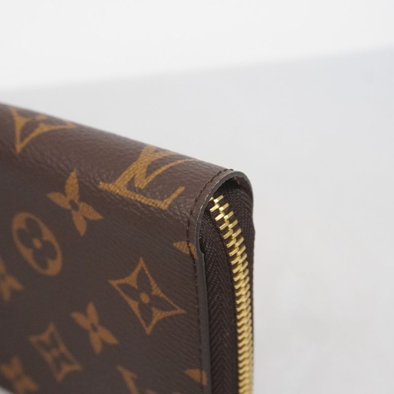 Louis Vuitton Long Wallet Monogram Zippy Wallet M42616 Brown Ladies