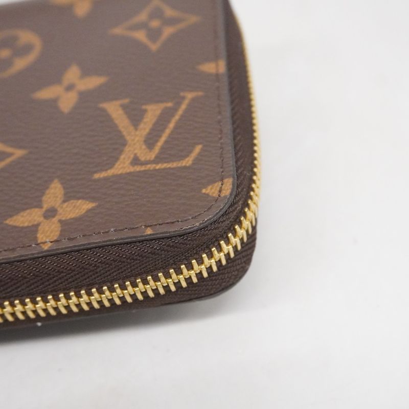 Louis Vuitton Long Wallet Monogram Zippy Wallet M42616 Brown Ladies