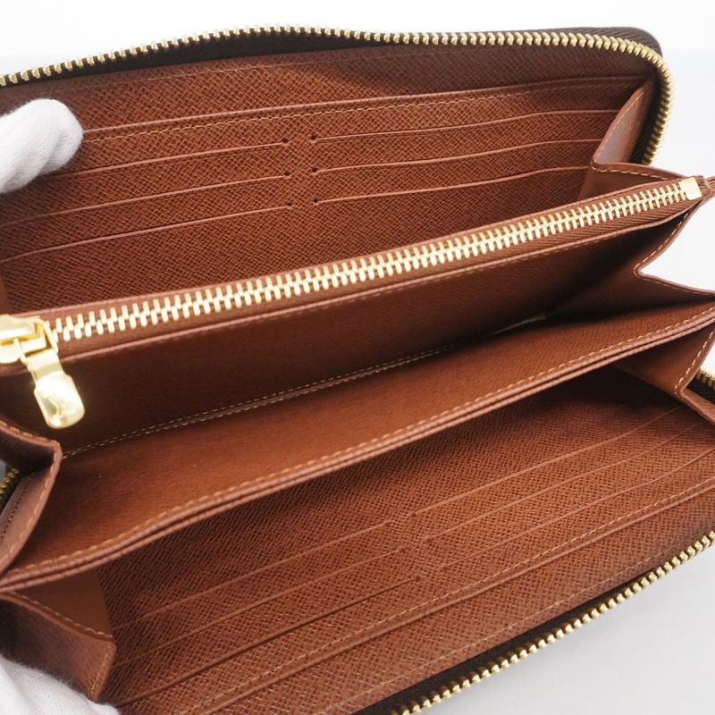 Louis Vuitton Long Wallet Monogram Zippy Wallet M42616 Brown Ladies