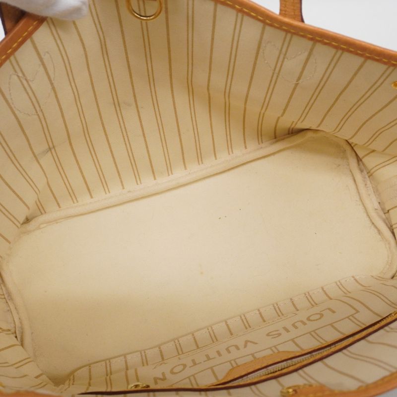 Louis Vuitton Tote Bag Damier Azure Neverfull PM N40605 White Ladies