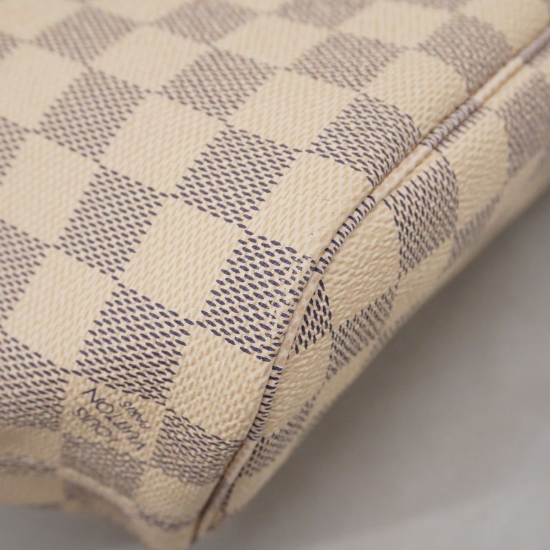 Louis Vuitton Tote Bag Damier Azure Neverfull PM N40605 White Ladies