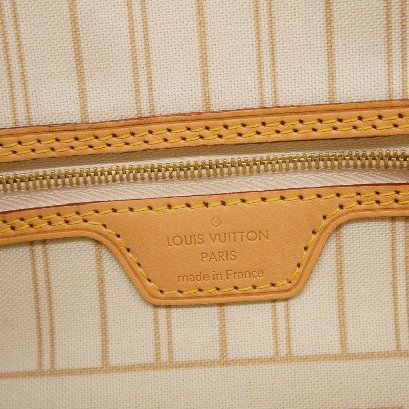 Louis Vuitton Tote Bag Damier Azure Neverfull PM N40605 White Ladies