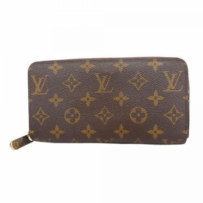 Louis Vuitton Long Wallet Monogram Zippy Wallet M60017 Brown Men Women Unisex