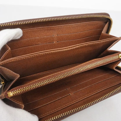 Louis Vuitton Long Wallet Monogram Zippy Wallet M60017 Brown Men Women Unisex