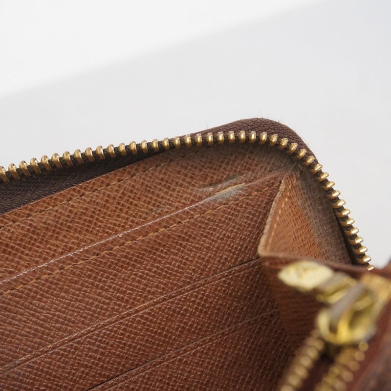 Louis Vuitton Long Wallet Monogram Zippy Wallet M60017 Brown Men Women Unisex