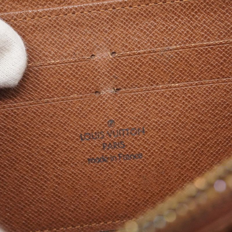 Louis Vuitton Long Wallet Monogram Zippy Wallet M60017 Brown Men Women Unisex