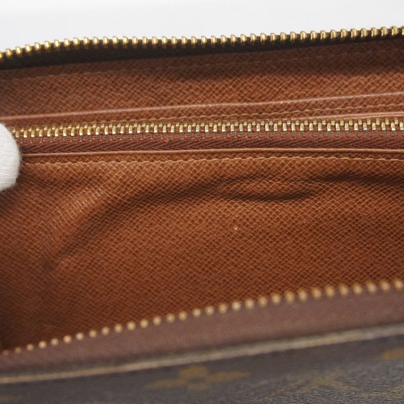 Louis Vuitton Long Wallet Monogram Zippy Wallet M60017 Brown Men Women Unisex