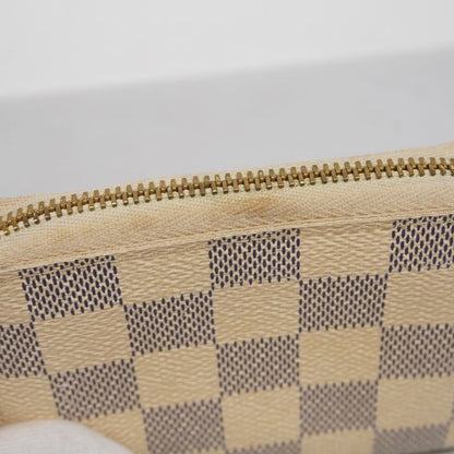 Louis Vuitton Coin Case Damier Azure Zippy Coin Purse N63069 White Ladies