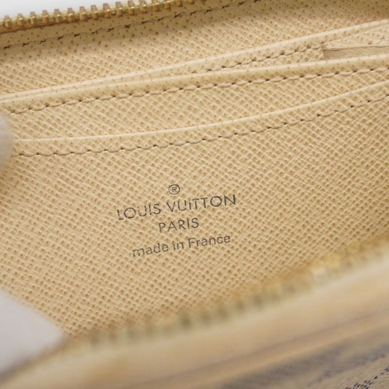 Louis Vuitton Coin Case Damier Azure Zippy Coin Purse N63069 White Ladies