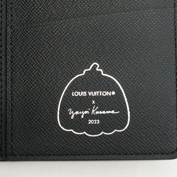 Louis Vuitton Long Wallet Monogram-eclipse Yayoi Kusama Portefeuille Brazza