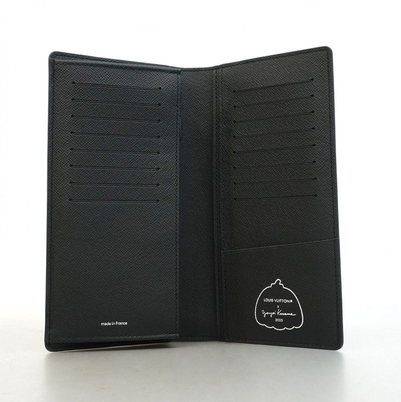 Louis Vuitton Long Wallet Monogram-eclipse Yayoi Kusama Portefeuille Brazza