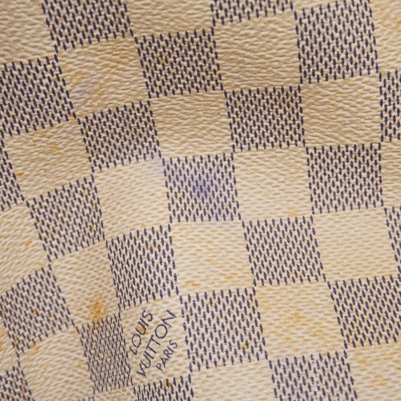 Louis Vuitton Tote Bag Damier Azure Neverfull MM N51107 White Ladies