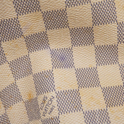Louis Vuitton Tote Bag Damier Azure Neverfull MM N51107 White Ladies