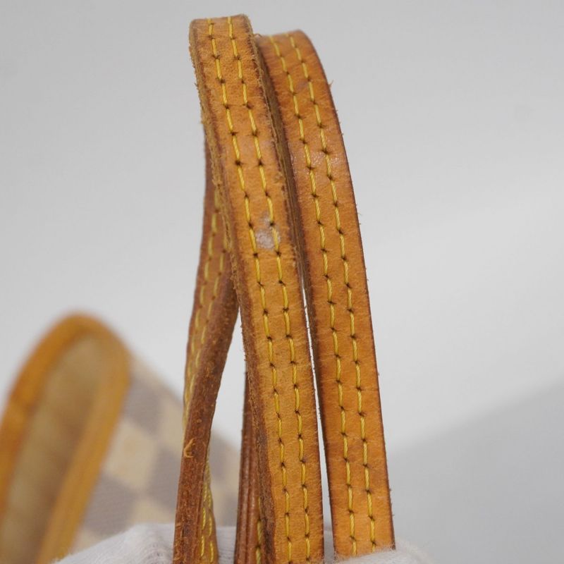 Louis Vuitton Tote Bag Damier Azure Neverfull MM N51107 White Ladies