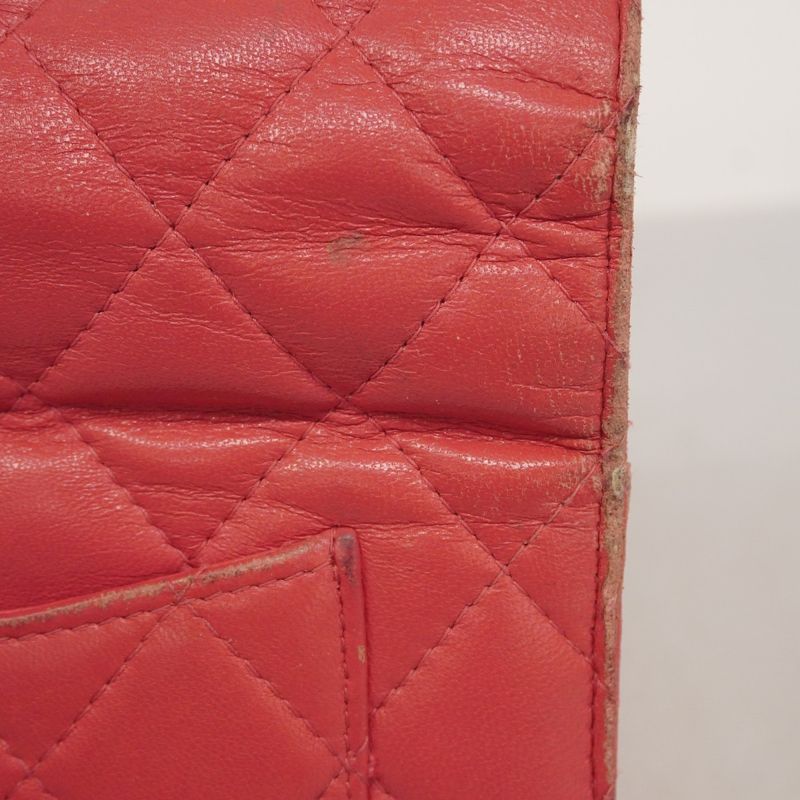 Chanel Long Wallet Matelasse Lambskin Pink Silver Hardware Women