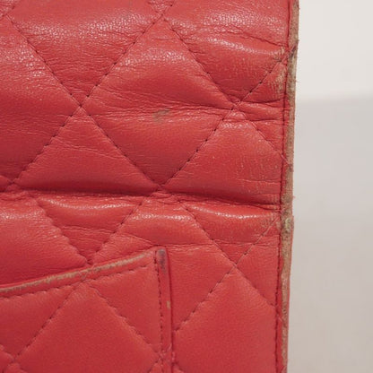 Chanel Long Wallet Matelasse Lambskin Pink Silver Hardware Women