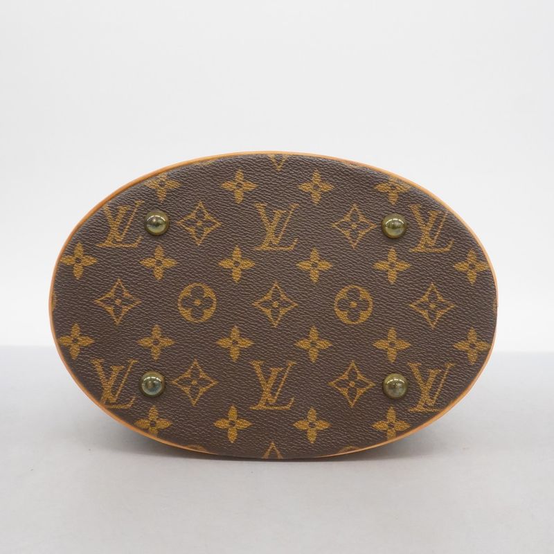 Louis Vuitton Tote Bag Monogram Bucket PM M42238 Brown Ladies