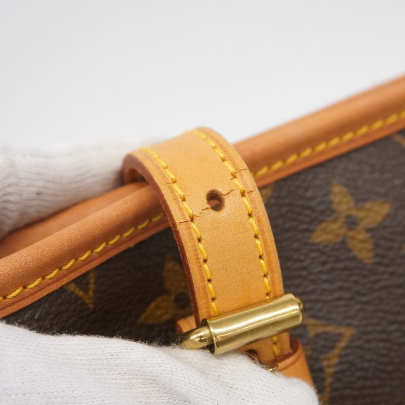 Louis Vuitton Tote Bag Monogram Bucket PM M42238 Brown Ladies