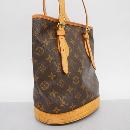 Louis Vuitton Tote Bag Monogram Bucket PM M42238 Brown Ladies